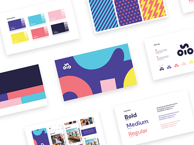 Brand book overview for Solo visual identity app brand book brand guideline branding logo palette pattern template templates typography visual design visual identity