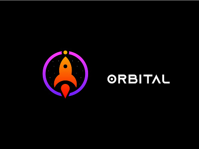 Orbital Logo Design ( O latter + Rocket Icon ) brand identity branding graphic design illustration logo logo designer logo inspiration logodesign minimalist logo modern logo o logo rocket logo typography