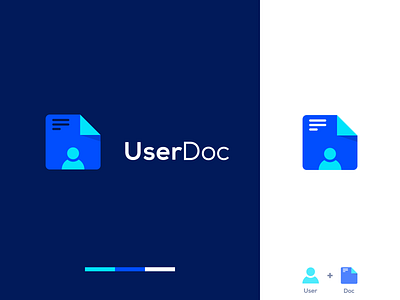 UserDoc Logo Design. ( User + Doc )