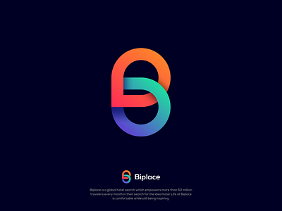 Biplace Logo Design. ( B Letter + Location + Connection )