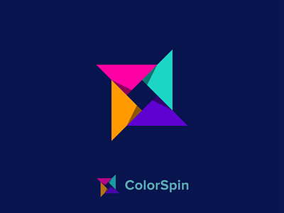 ColorSpin Logo Design. app brand identity branding color colorspin logo design graphic illustration logo logo inspiration minimalist logo modern logo spin ui vector