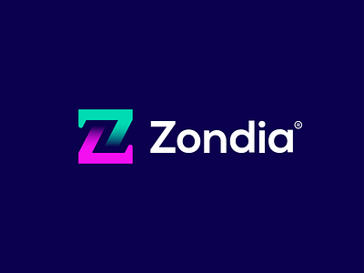 'Z' Lettermark - Zondia Logo Design antivirus app logo branding design graphic design icon logo logo design logo designer logotype minimal minimalist logo modern logo password protection support tech technology z logo z tech logo