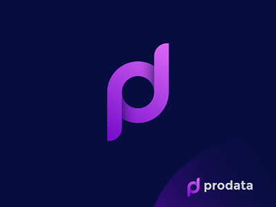 prodata logo design app logo brand design brand identity branding d logo gradient graphic design icon logo design logo designer logotype minimalist logo modern logo monogram logo p logo pd logo pd monogram pro logo prodata purple logo