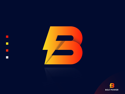 Bolt Power Logo Design  ( Energy / Volt + Letter 'B' )