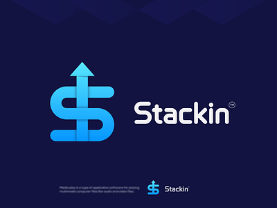 Stackin Logo ( Letter S + Arrow )