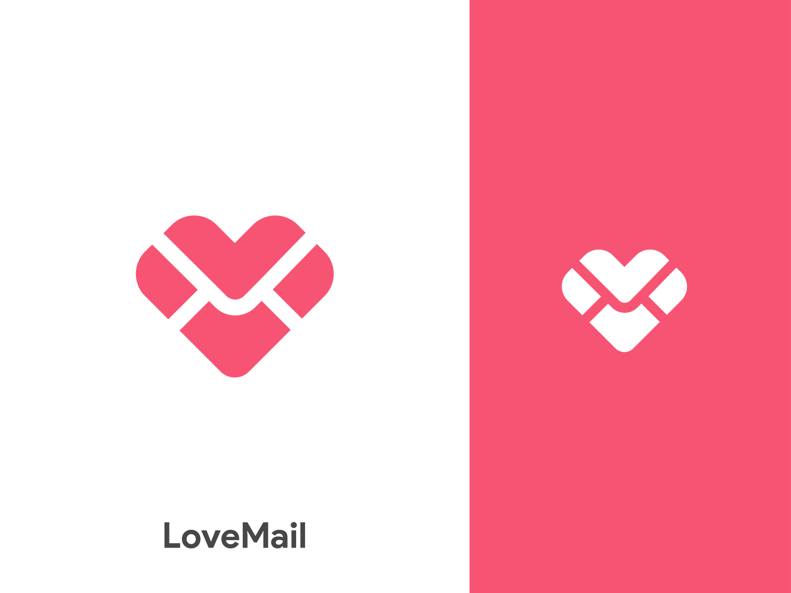 Love Mail Logo Design by Sanaullah Ujjal on Dribbble