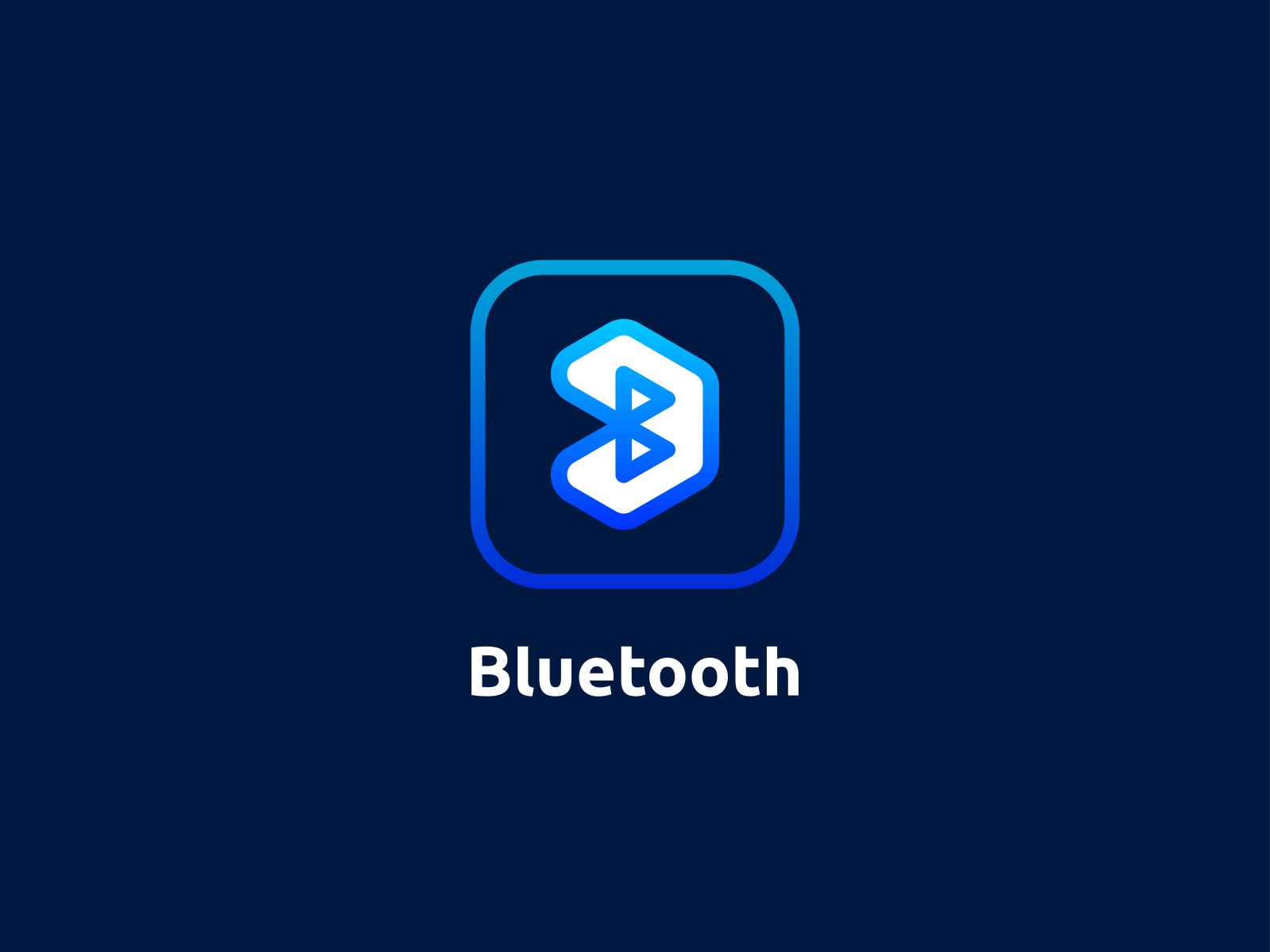Redesign - Bluetooth Logo by Sanaullah Ujjal on Dribbble