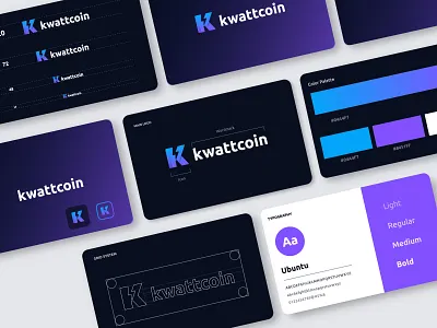 Crypto Coin Logo - kwattcoin blockchain brand identity branding coin logo crypto crypto hub cryptocurrency digital coin electronic money ethereum kwattcoin logo design modern logo new tech software solona technology