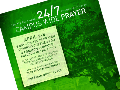 Campus Prayer 247 campus prayer poster