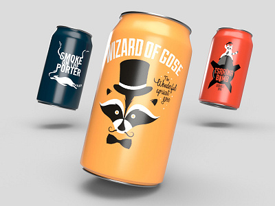 Bandit Brewery Beer labels beerlabels design firstshot illustration raccoon toronto
