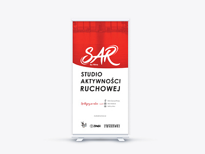 Rollup for studio of physical activity active branding dance design personal trainer physical activity print rollup rollup banner sport trainer training