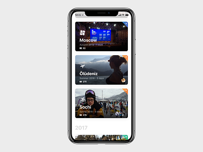 DAY #09-11 / Memories App 30daysofdesign after effect animation app apple daily ui design figma ios iphone x memories mobile motion