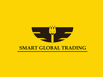 Smart Global Trading agle brand cryptocurrency design global gulf icone logo self smart trading