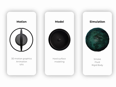 Cards and animated icons 3d animated animation design motion design web developer webdesign