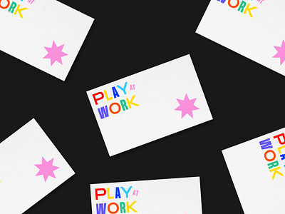 play at work branding branding and identity business cards