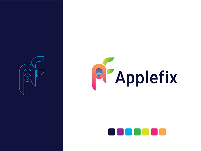 Applefix branding graphic design logo ui