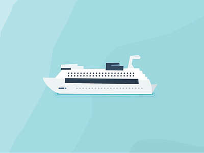 Cruise Ship cruise illustration inkscape ocean ship