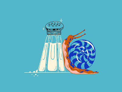 Toxic BFFs (6HEX_02) bff character design flat iconographic illustration salt snail texture toxic