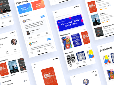 Book city reading design ui ux