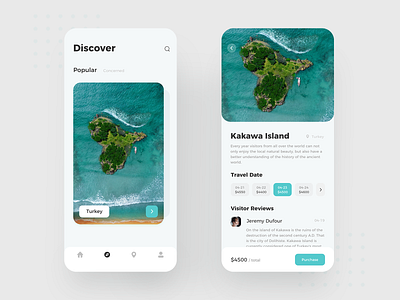 A Tourist App app branding design icon lettering typography ui ux web 设计