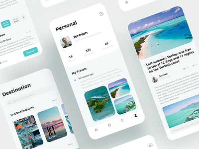 Tourist Interface animation app design logo ui ux 设计