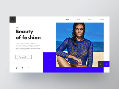 Beauty of fashion web ui ux web 向量 品牌 平面 应用 插图 设计