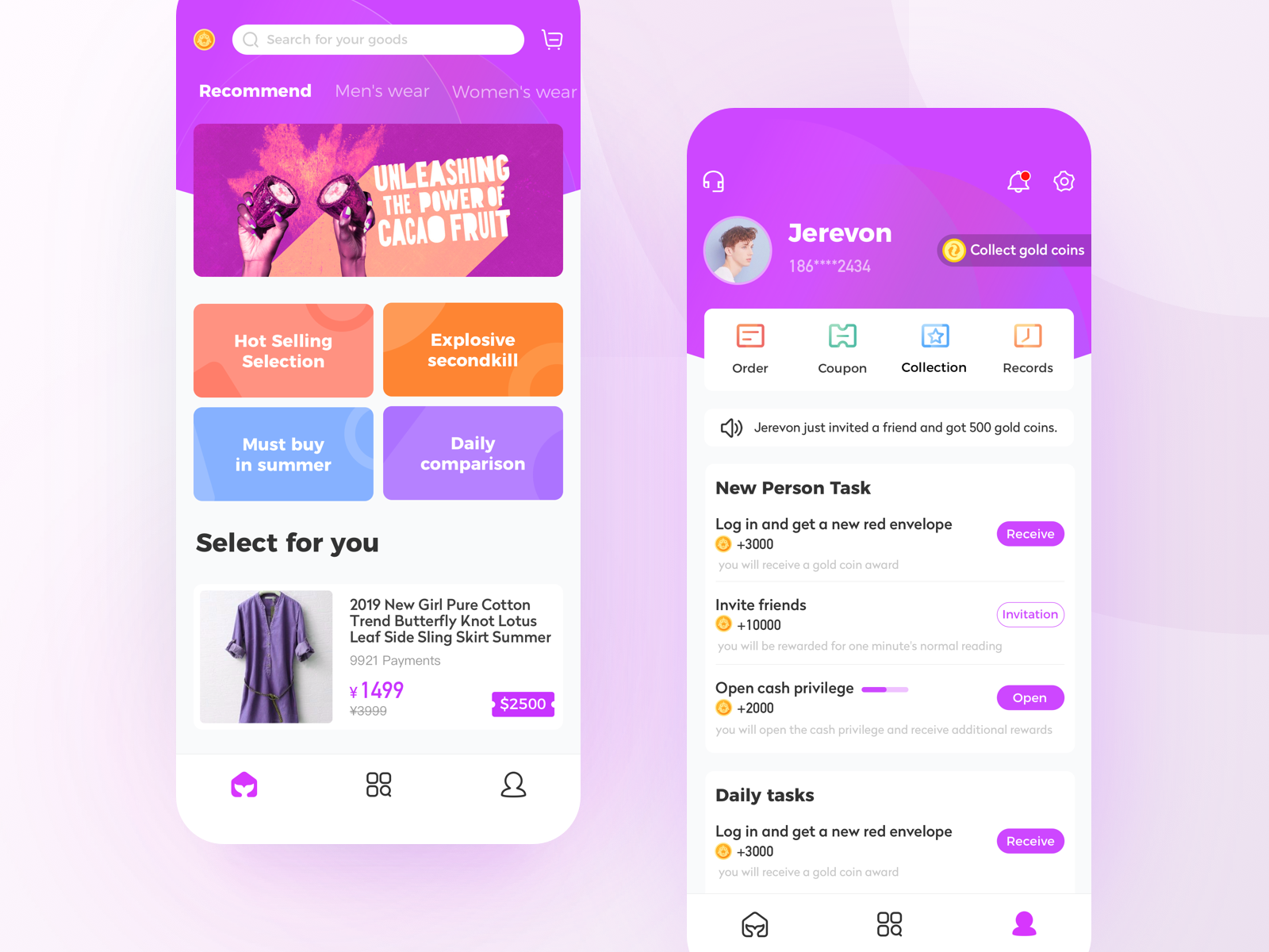 E-commerce app by Jerevon on Dribbble