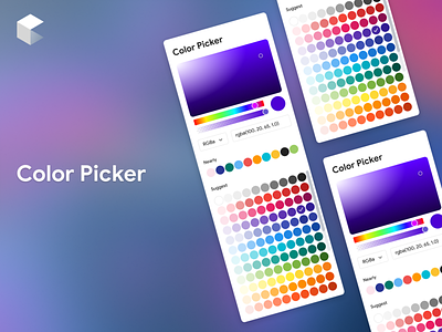 Color Picker blur backgroud card color color picker elements picker