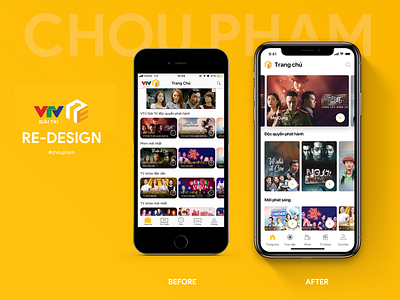 VTV Giải Trí - Redesign ui ux redesign