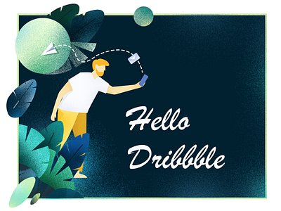 Dribbble app design ui