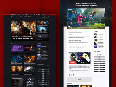 IVPL eSport Article List clean dailyui dark theme design gamer games interaction design list page list view news newsfeed schedule tournaments ui ux web design website