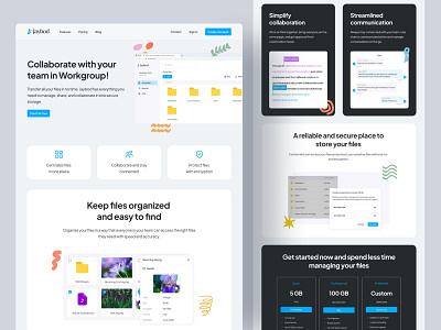 Jaybod Web Site Design: Landing Page / Home Page UI clean homepage landingpage ui ux website