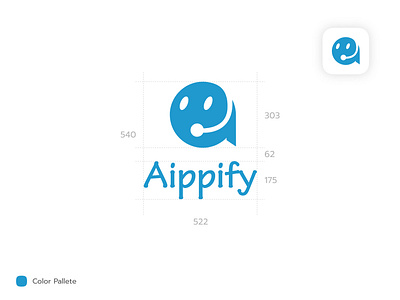 Chat Bot logo branding clean dailyui design icon logo typography vector
