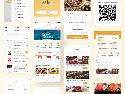 Ambarrukmo Plaza App clean dailyui interaction design list view mall merchant mobile app plaza promotion store ui ux voucher