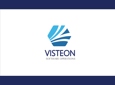 visteon - Software operations brand identity branding design icon logo typography