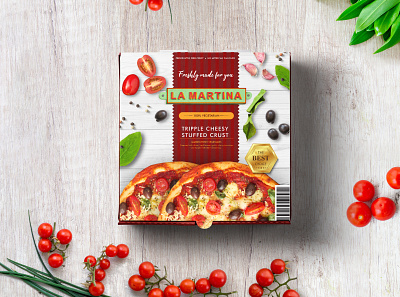 La Martina - Pizza box brand identity branding design food food design illustration minimal package package design packagedesign