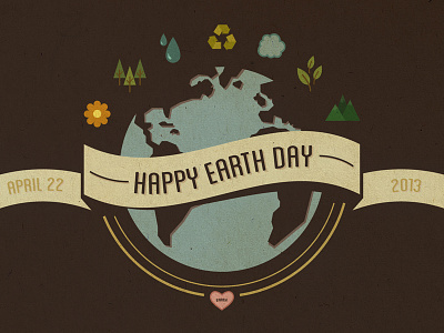 Earth Day Wallpaper badges creative market earth earth day free freebie illustration nature retro texture wallpaper