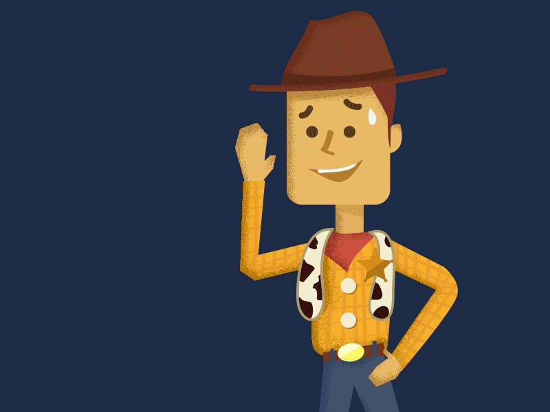 Yikes gif illustration toy story vector woody