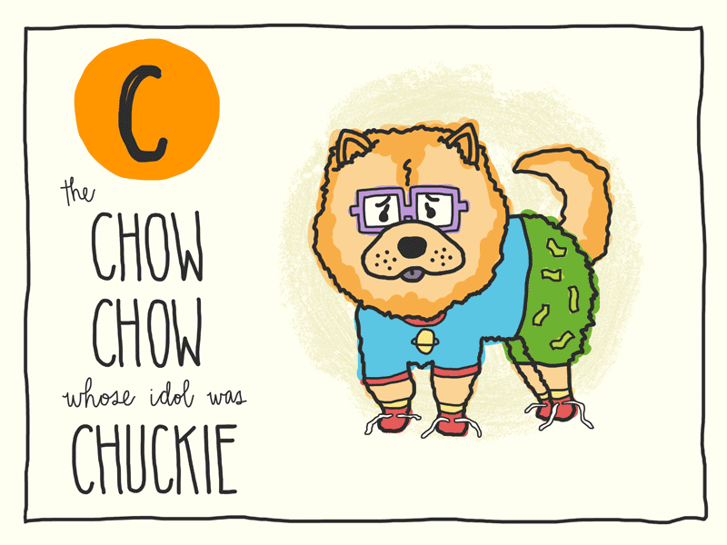 Dogs and Cartoons - C abc chow chow chuckie gif illustration nickelodeon rugrats