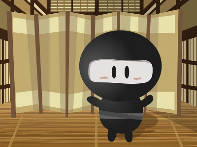 Memory Dojo Main Menu cute debut game games illustration ios ipad iphone memory mobile game mobile games ninja