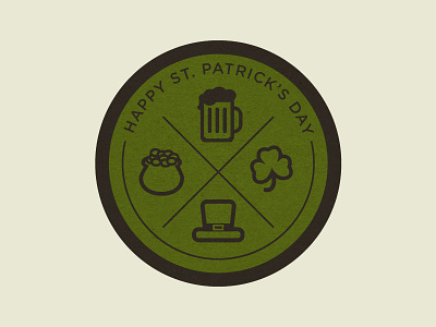 St. Patrick's Day Coaster coaster contest creative market icons illustration st. patricks day vector