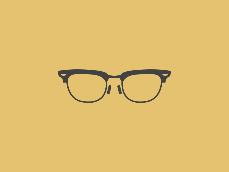Eyeglass Frames (GIF) eye wear eyeglass frames gif glasses simple vector