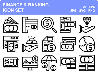 Finance & Banking banking bill business finance icon icon set iconset money payment
