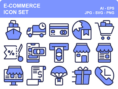 E Commerce buy commerce ecommerce icon icon set iconset money online purchase shipping store