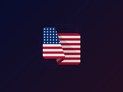 USA - Material Flag Icon 4 july america android appicon flag icon independence day material united states usa