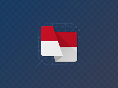 Indonesia - Material Flag Icon 17 august android appicon flag icon independence day indonesia material material flag