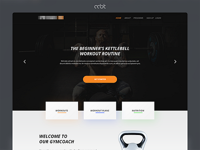 Fitness Web Landing Page