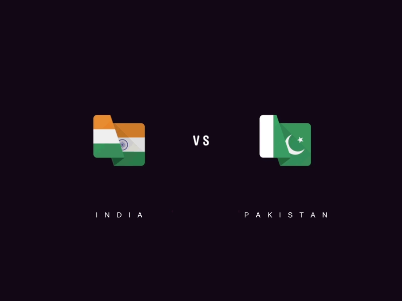 India vs Pakistan 18 june animation burhan cricket flag icc champions trophy 2017 illustration india motion graphic pakistan ui ux
