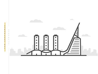 The Centaurus | Minimal 2d design flat illustration islamabad landmarks minimal pakistan the centaurus ui ux vector