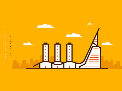 The Centaurus | Minimal 03 2d design flat illustration islamabad landmarks minimal pakistan the centaurus ui ux vector